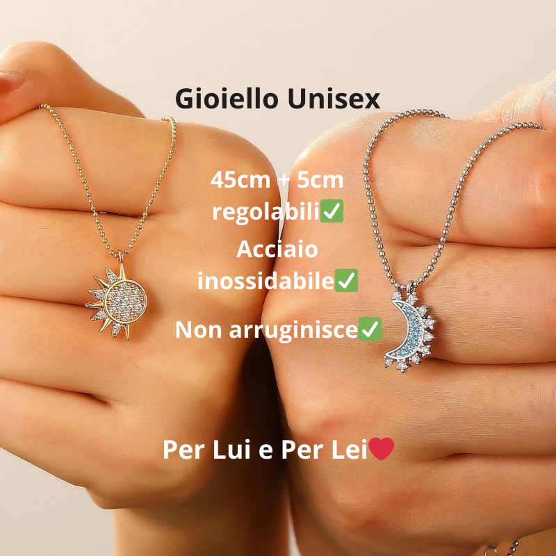 Collana Sole Luna 2x1 | Legame Inseparabile